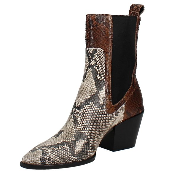 DOLCE VITA LEATHER SABERN BOOTIES - TWO TONE SNAKE PRINT - 7.5 - Picture 5 of 6